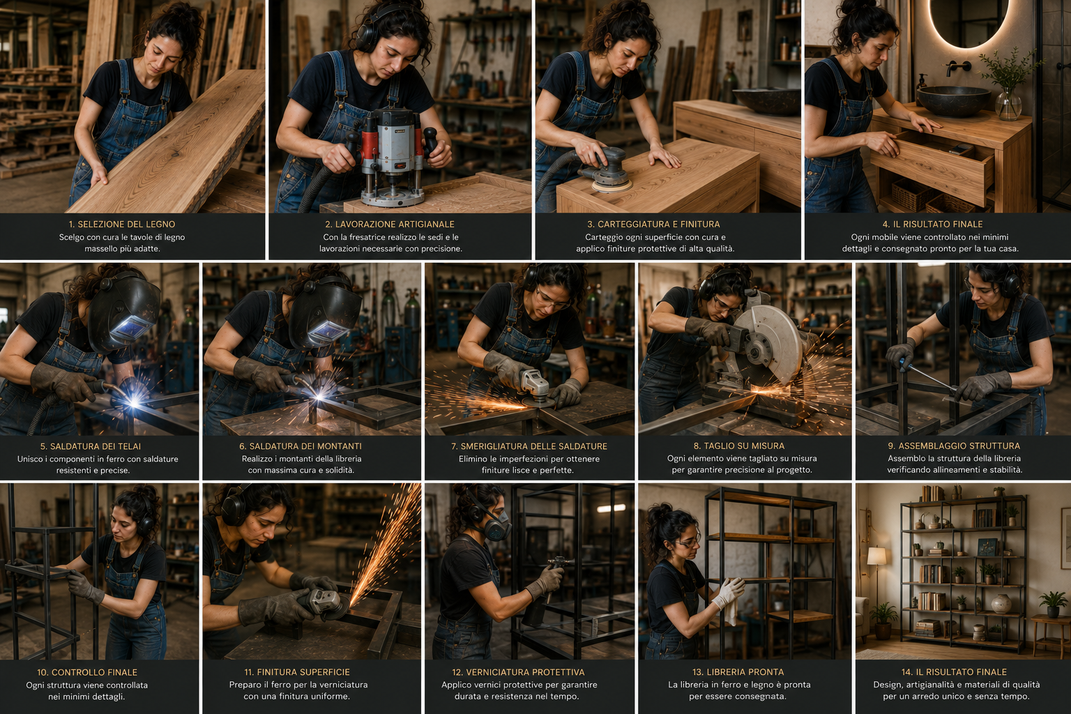 Lavorazioni legno e ferro BB Design Milano