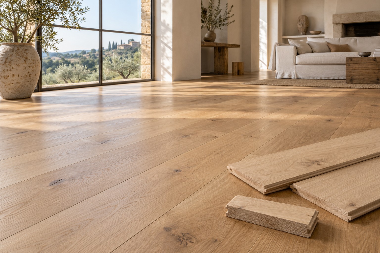 Pavimenti in legno massello artigianali